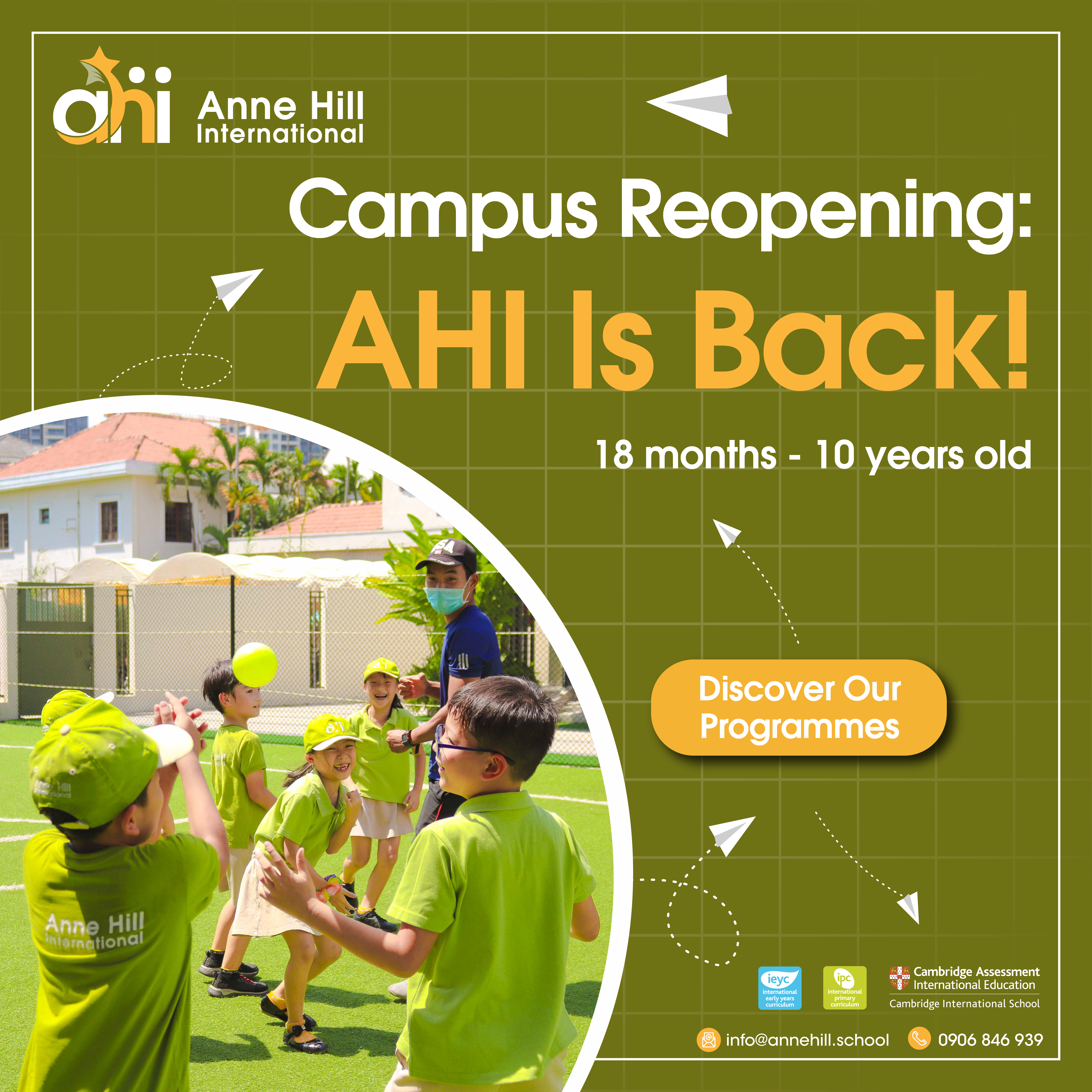 SCHOOL REOPENING: AHI IS BACK!