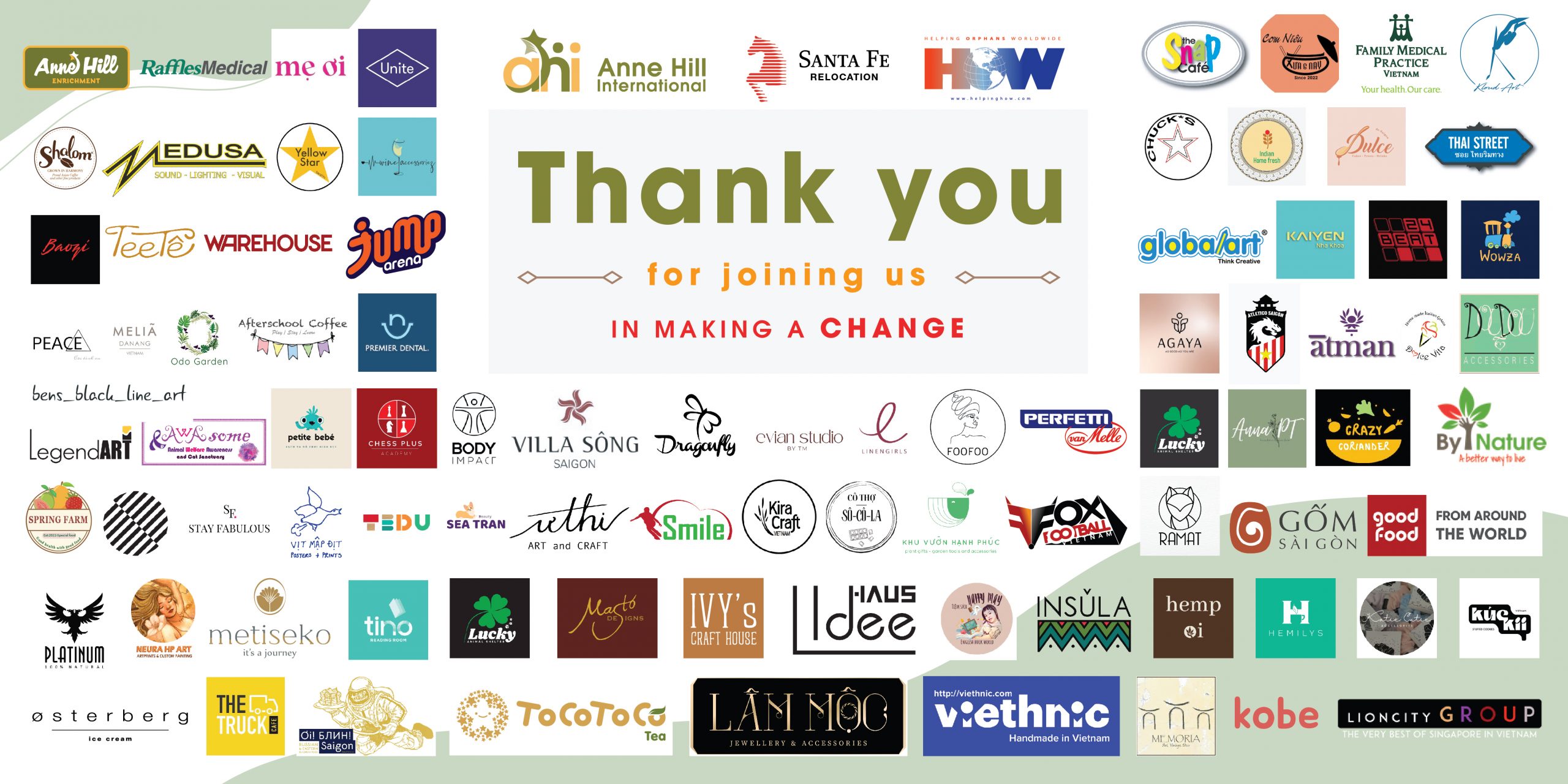 [HOW-OWEEN CHARITY BAZAAR 2022] THANK YOU SPONSORS / DONORS